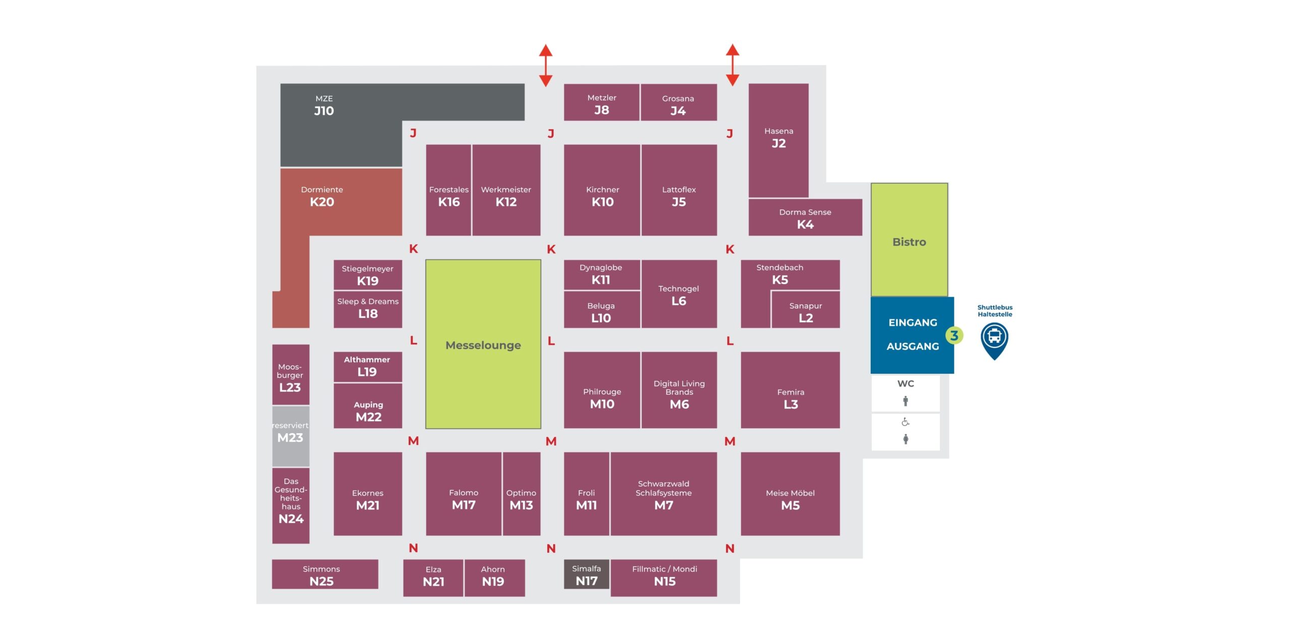 Messeplan Halle 21