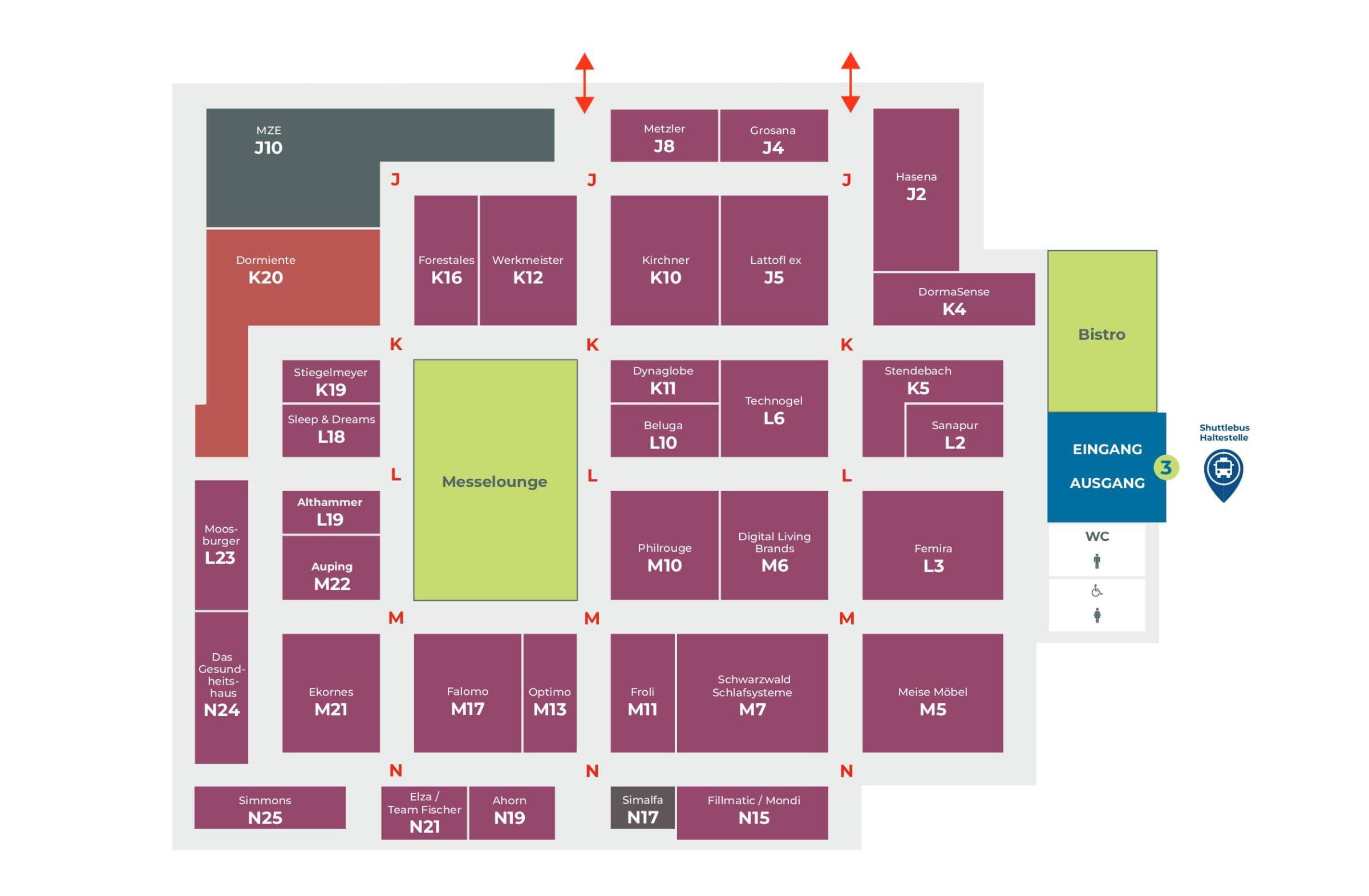 Messeplan Halle 21